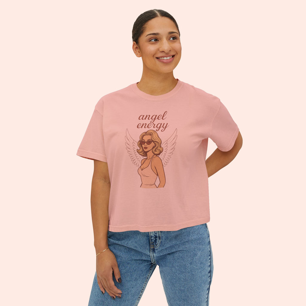 Angel Energy – Retro Pin-Up Vintage Boxy T-Shirt