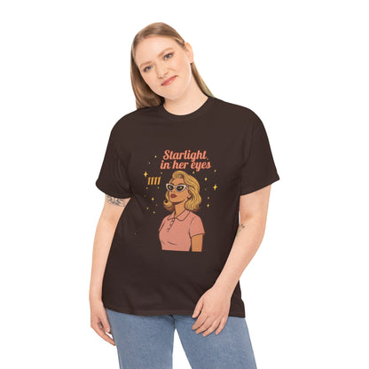 Starlight in Her Eyes – 1111 Angel Number Retro T-Shirt | Unisex Spiritual Vintage Tee - Madame Soulière