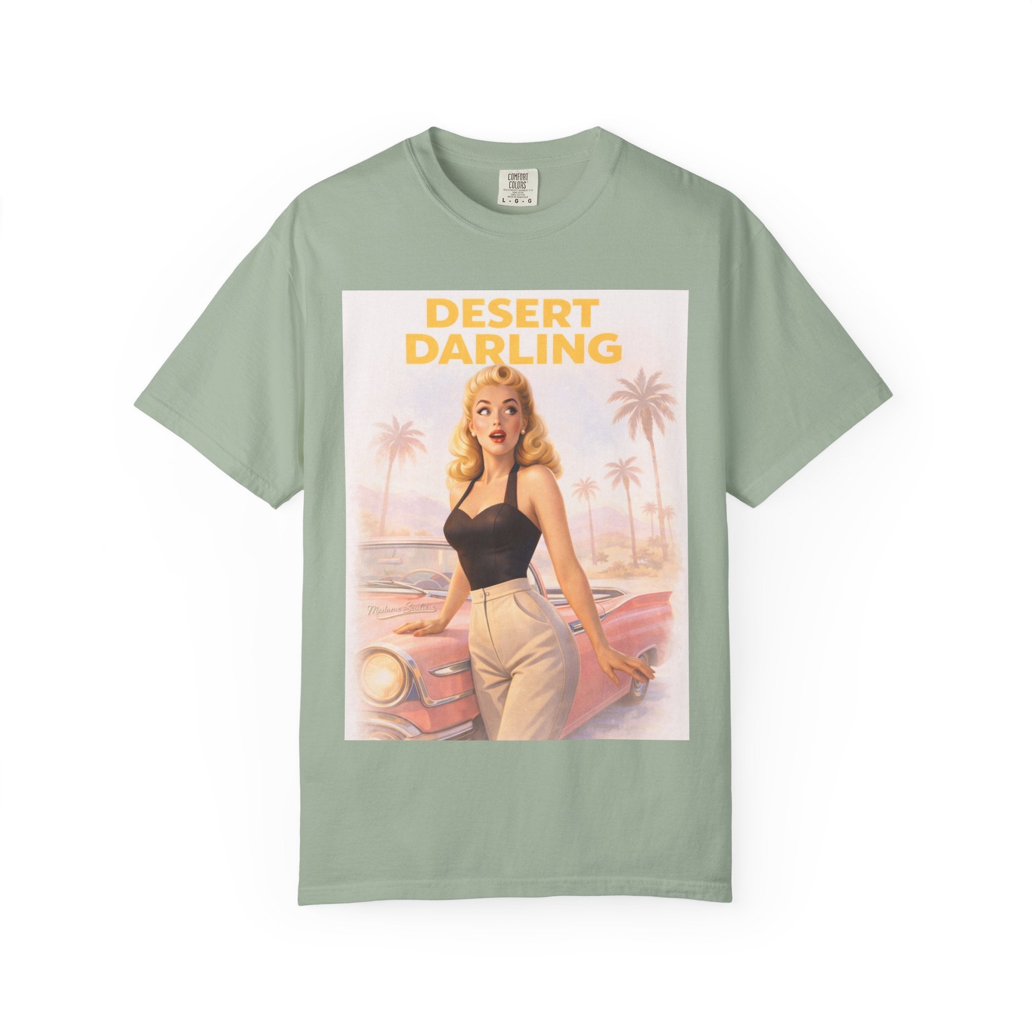 Desert Darling – Retro Pin-Up Graphic T-Shirt