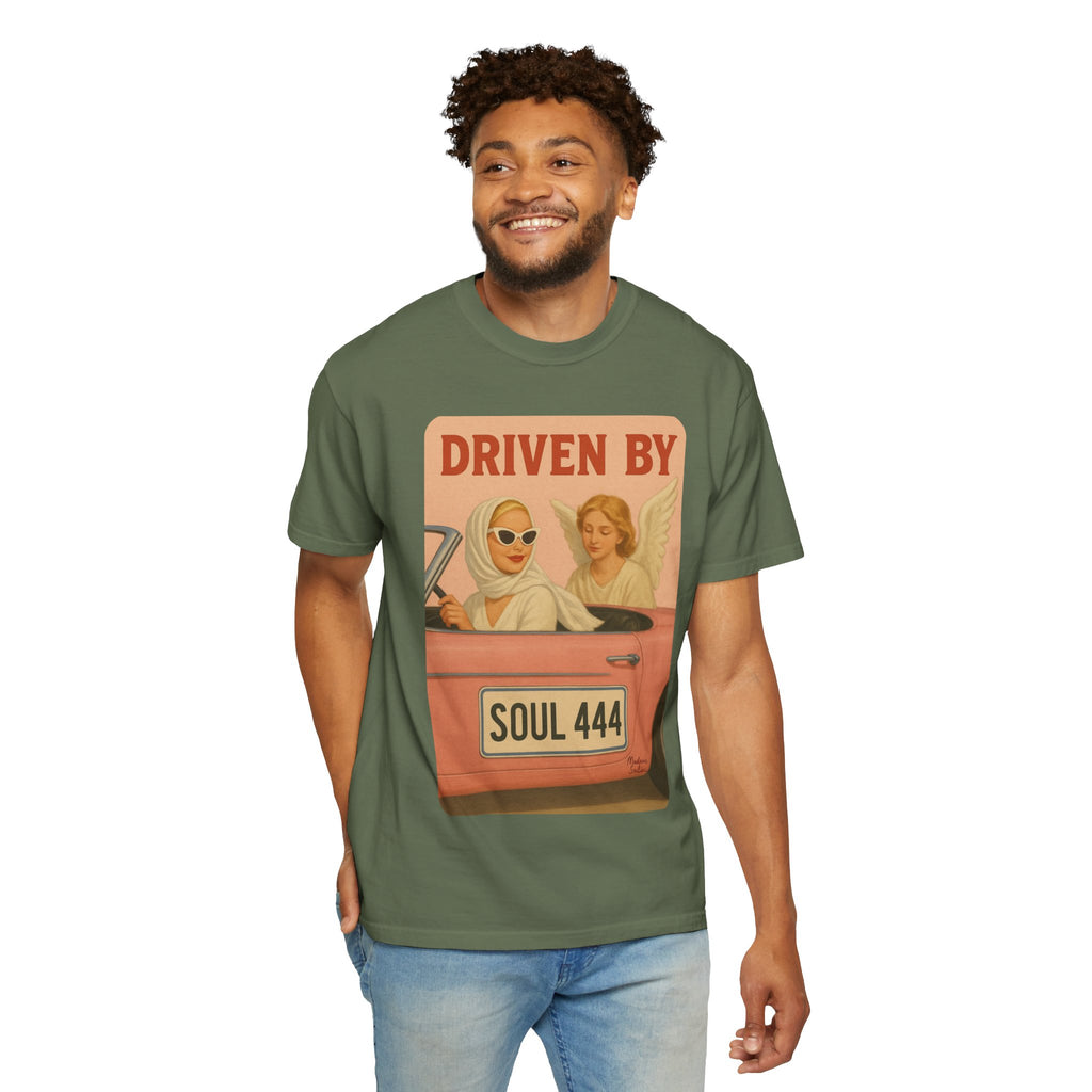 Driven by Soul 444 Graphic T-Shirt – Spiritual Retro Angel Number Unisex Tee