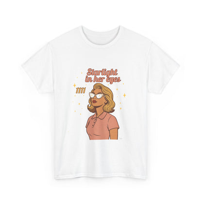 Starlight in Her Eyes – 1111 Angel Number Retro T-Shirt | Unisex Spiritual Vintage Tee - Madame Soulière