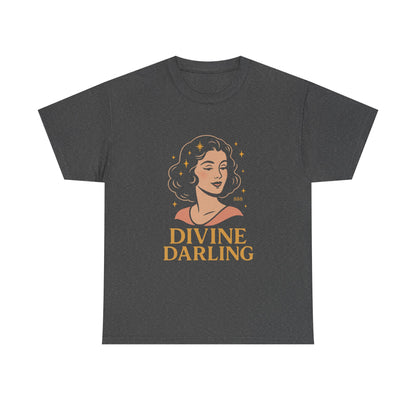 Wearing 888 Like It’s Chanel – Divine Darling T-Shirt, Vintage Retro Unisex Tee, 50s Pin Up Spirit Shirt - Madame Soulière
