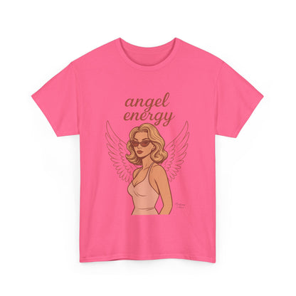 Angel Energy Unisex T-Shirt – Vintage Retro Graphic Tee, Spiritual Pin Up Shirt, Feminine Aesthetic Empowerment Top - Madame Soulière