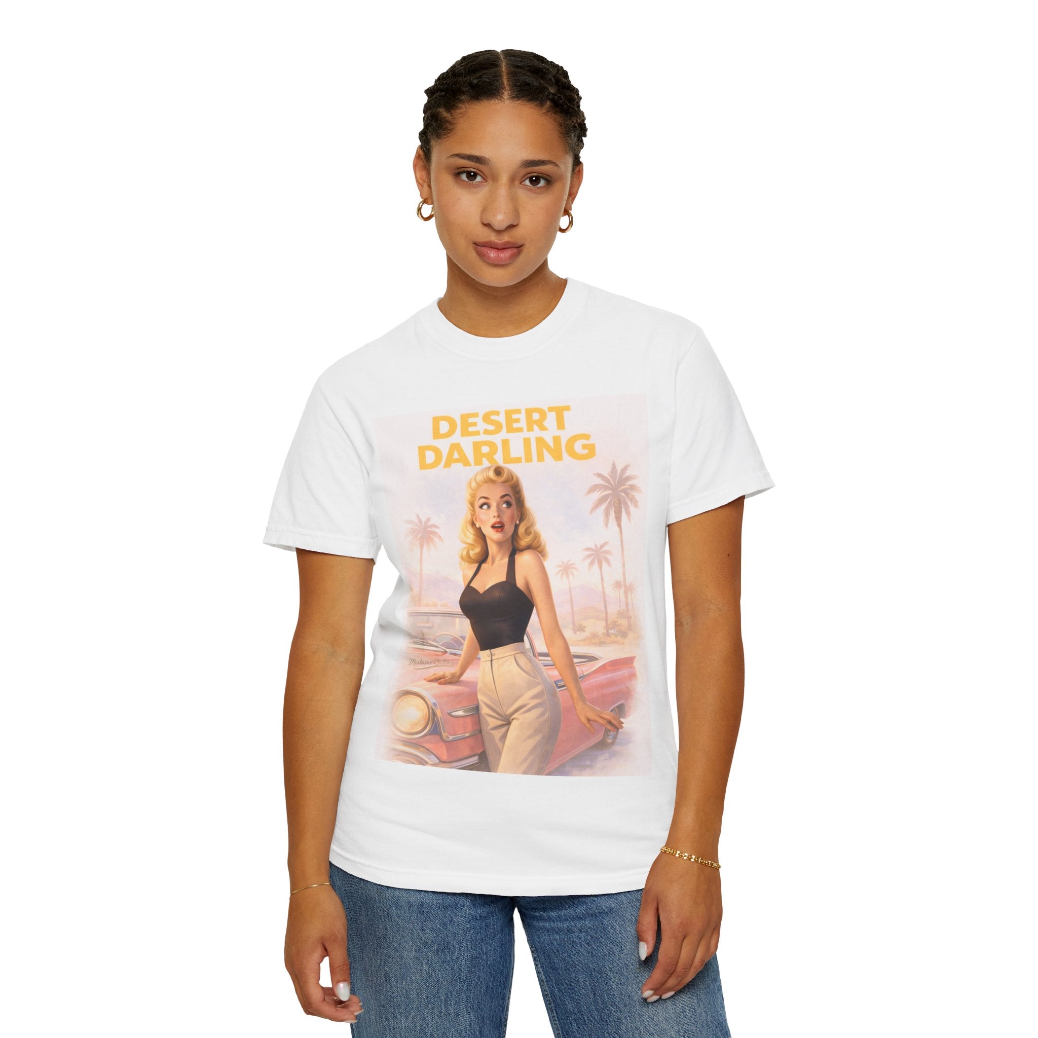 Desert Darling – Retro Pin-Up Graphic T-Shirt