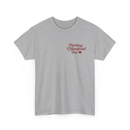 Darling, I Manifested You – Retro Mini Graphic Tee | Unisex Vintage Spiritual Shirt - Madame Soulière