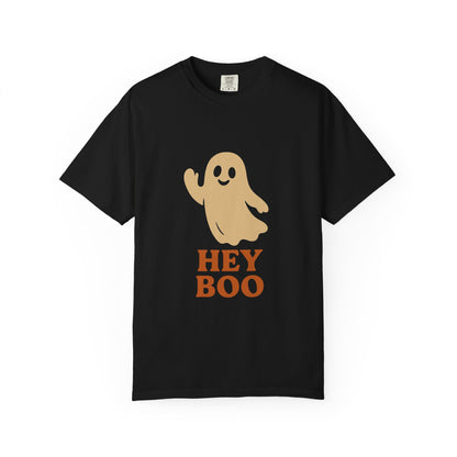 Retro Halloween Ghost T-Shirt – Vintage Pin Up Style Tee, Spooky Season Graphic Top, Hey Boo Shirt for Women & Men - Madame Soulière