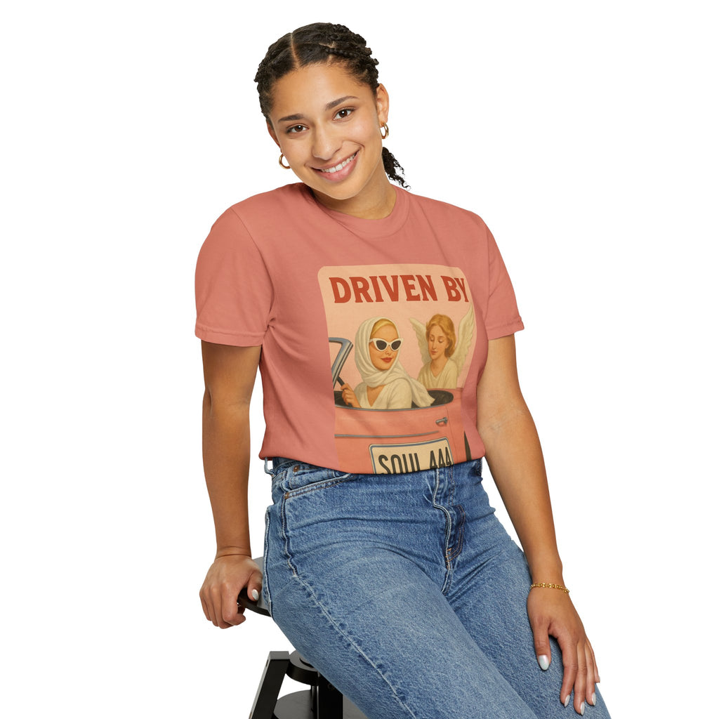 Driven by Soul 444 Graphic T-Shirt – Spiritual Retro Angel Number Unisex Tee
