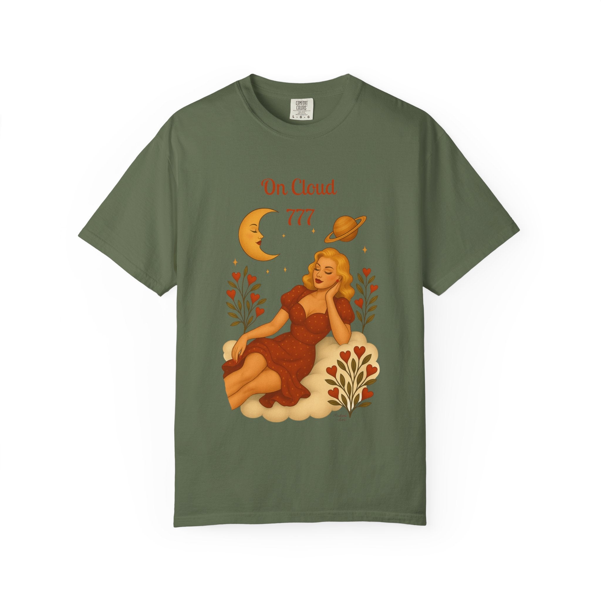 On Cloud 777 – Retro Divine Feminine Vintage T-Shirt