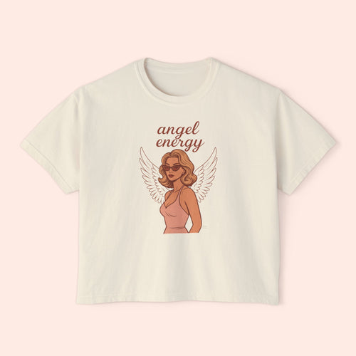 Angel Energy – Retro Pin-Up Vintage Boxy T-Shirt
