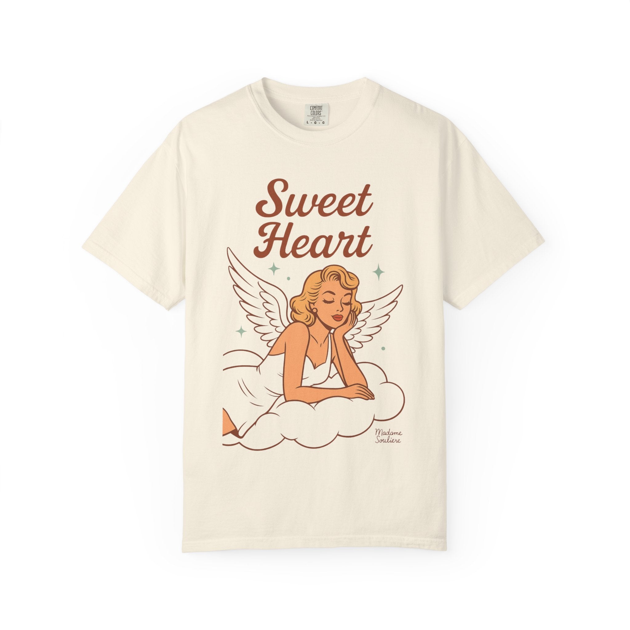 Sweet Heart – Retro Angel Vintage T-Shirt