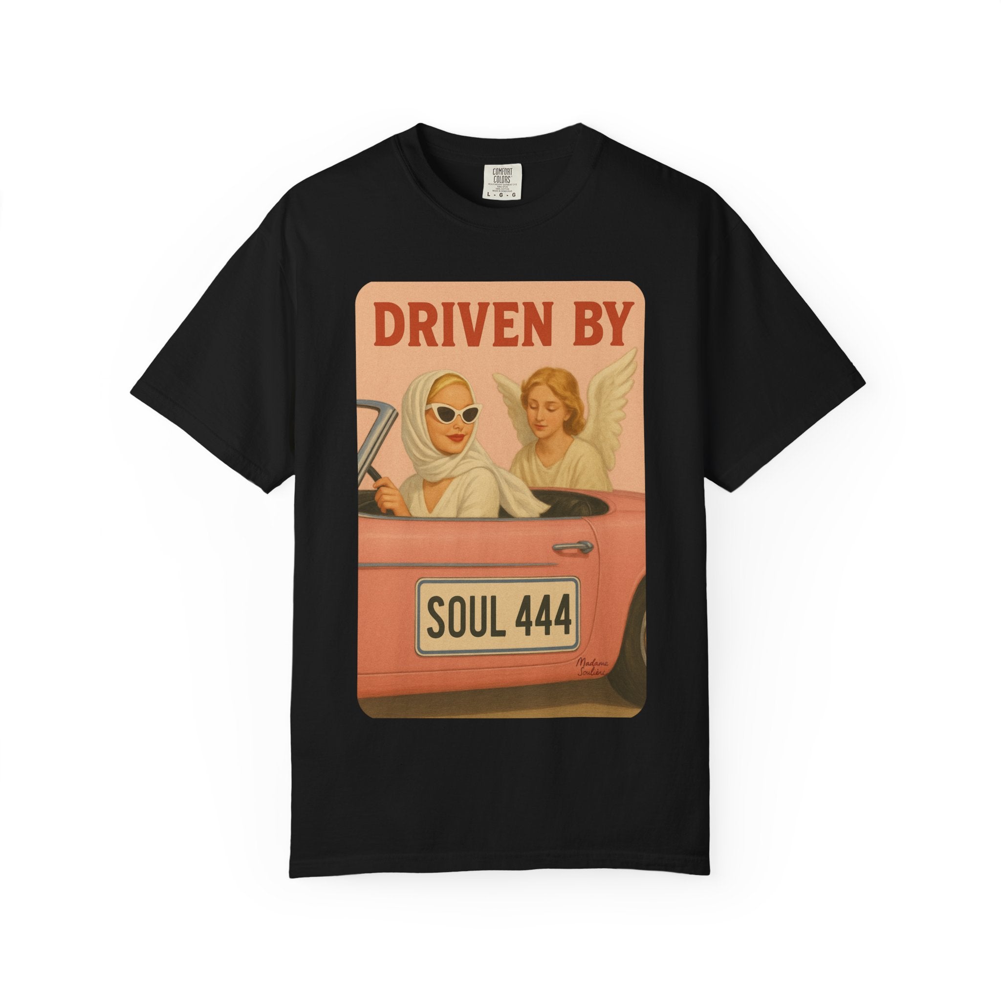 Driven by Soul 444 Graphic T-Shirt – Spiritual Retro Angel Number Unisex Tee