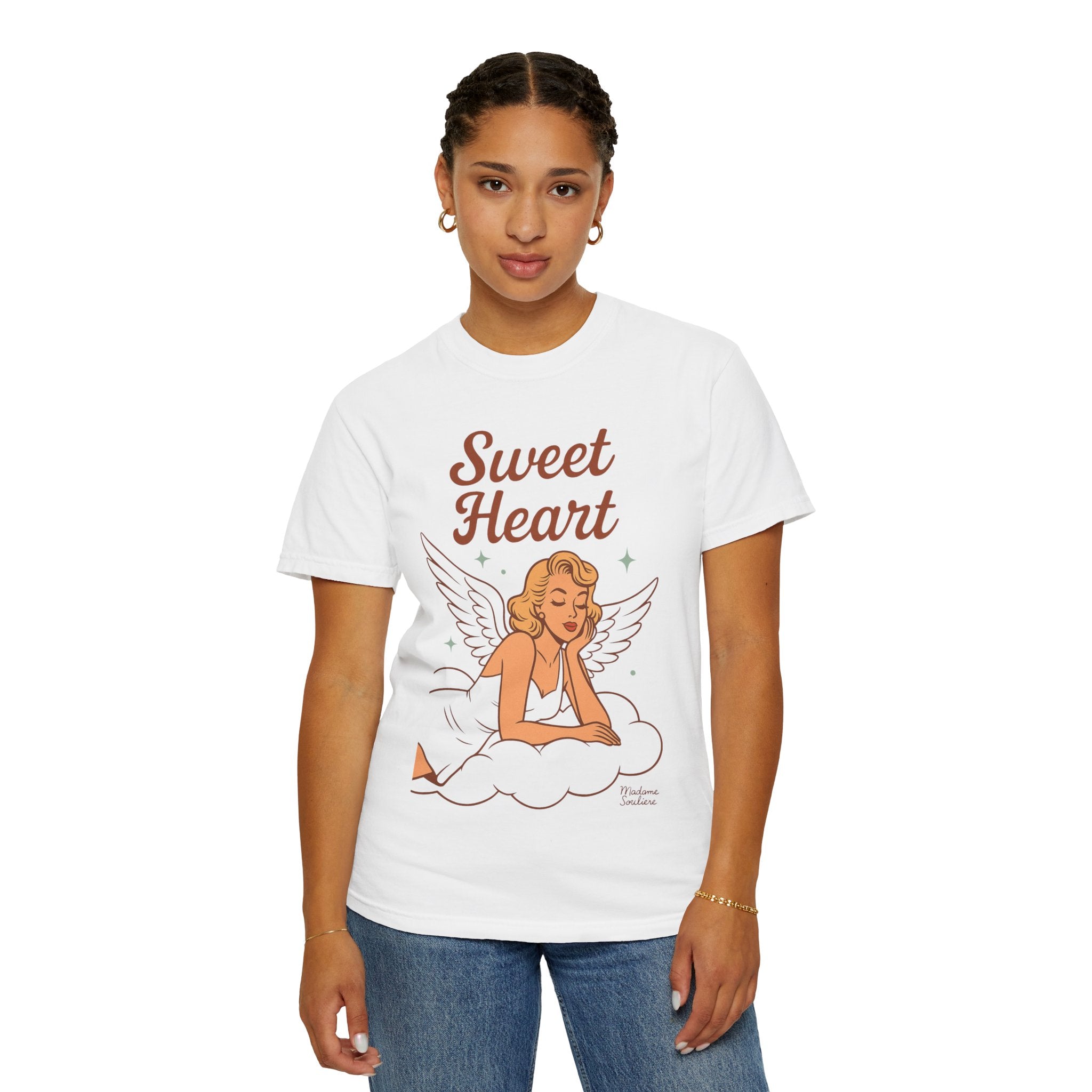 Sweet Heart – Retro Angel Vintage T-Shirt