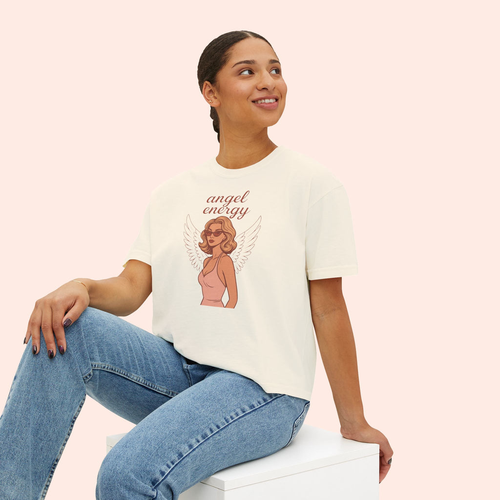 Angel Energy – Retro Pin-Up Vintage Boxy T-Shirt