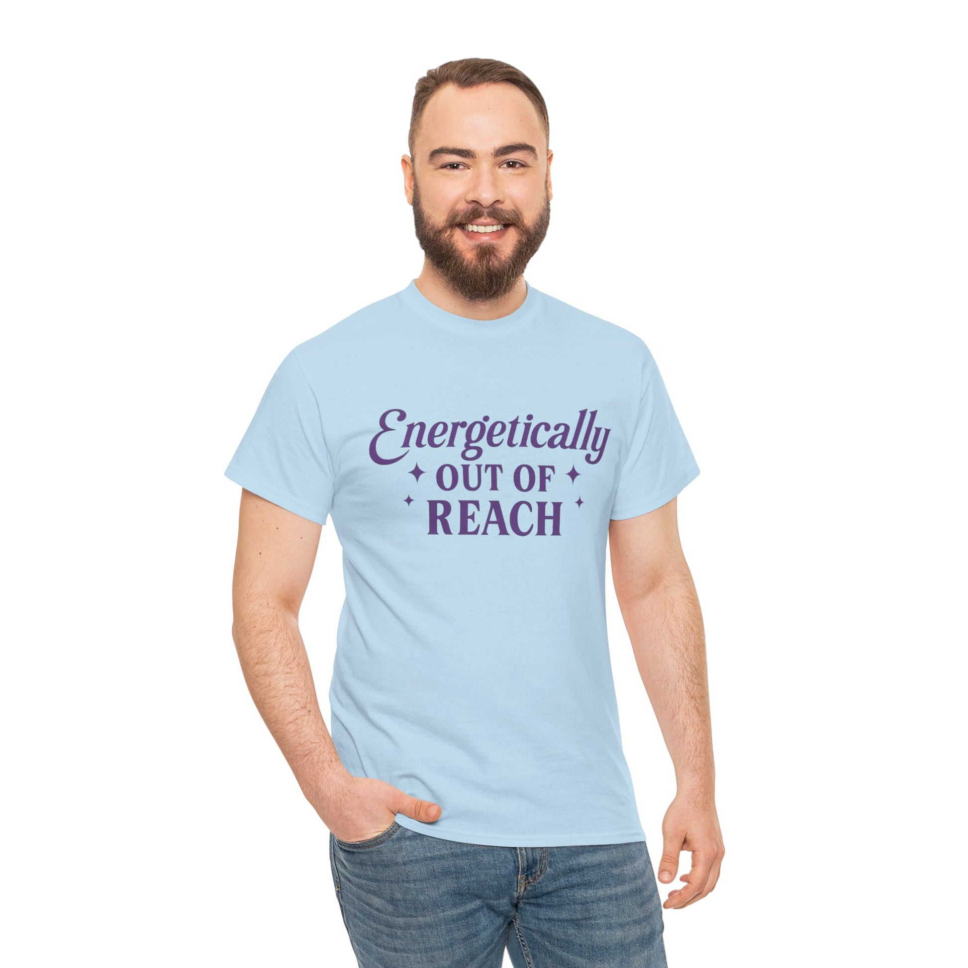 Energetically Out of Reach Unisex T-Shirt – Retro Vintage Graphic Tee, Spiritual Pin Up Shirt, Aesthetic Cosmic Vibes Top - Madame Soulière