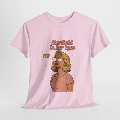 Starlight in Her Eyes – 1111 Angel Number Retro T-Shirt | Unisex Spiritual Vintage Tee - Madame Soulière