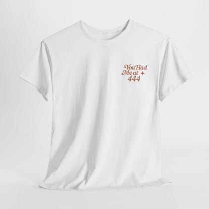You Had Me at 444 – Retro Angel Number Mini Graphic Tee | Unisex Vintage Spiritual Shirt - Madame Soulière