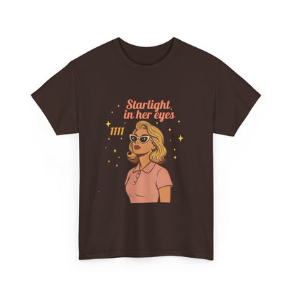 Starlight in Her Eyes – 1111 Angel Number Retro T-Shirt | Unisex Spiritual Vintage Tee - Madame Soulière