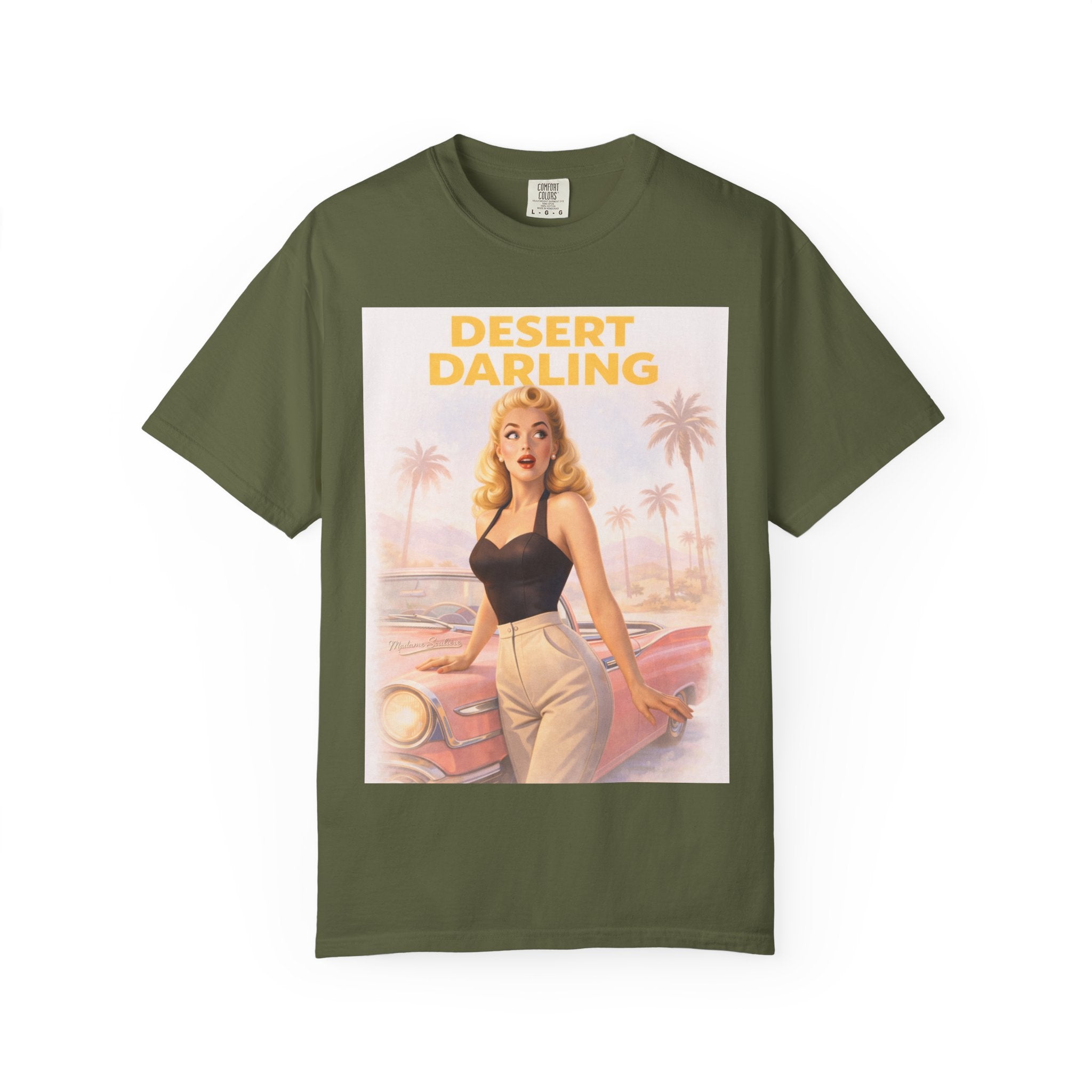 Desert Darling – Retro Pin-Up Graphic T-Shirt