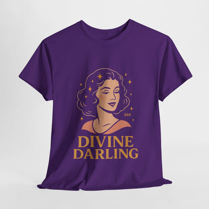 Wearing 888 Like It’s Chanel – Divine Darling T-Shirt, Vintage Retro Unisex Tee, 50s Pin Up Spirit Shirt - Madame Soulière