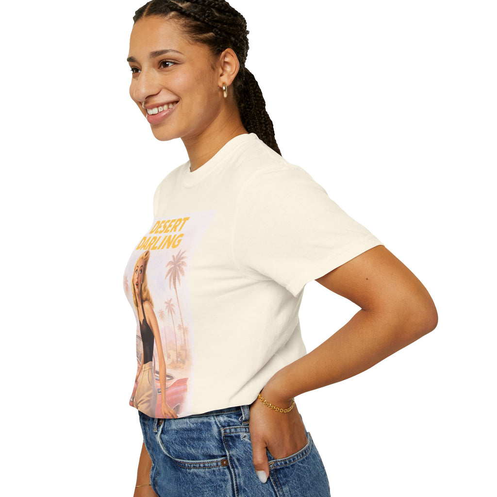 Desert Darling – Retro Pin-Up Graphic T-Shirt