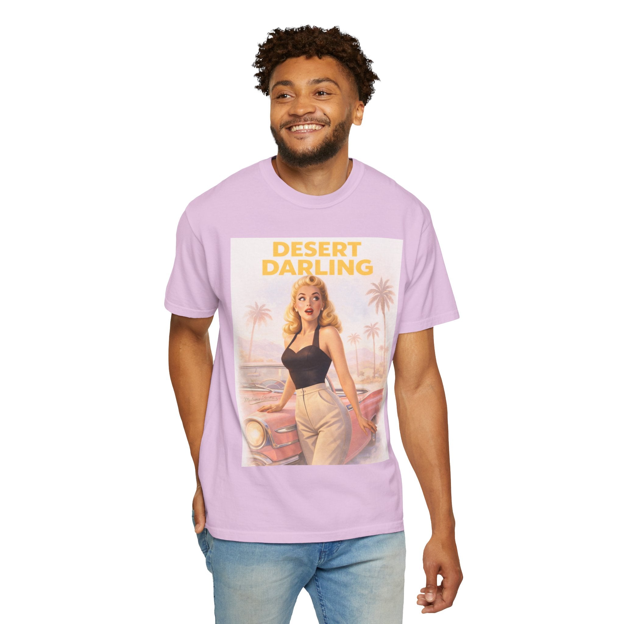 Desert Darling – Retro Pin-Up Graphic T-Shirt