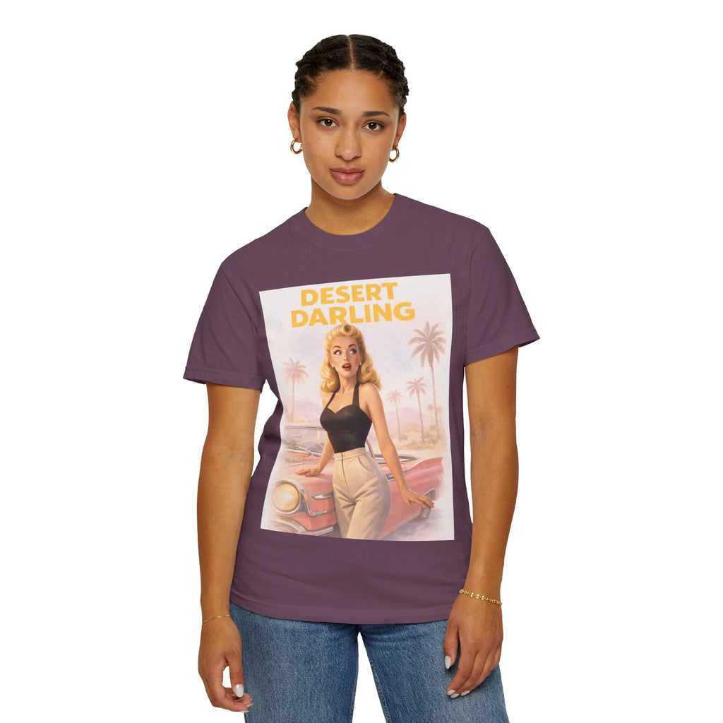 Desert Darling – Retro Pin-Up Graphic T-Shirt