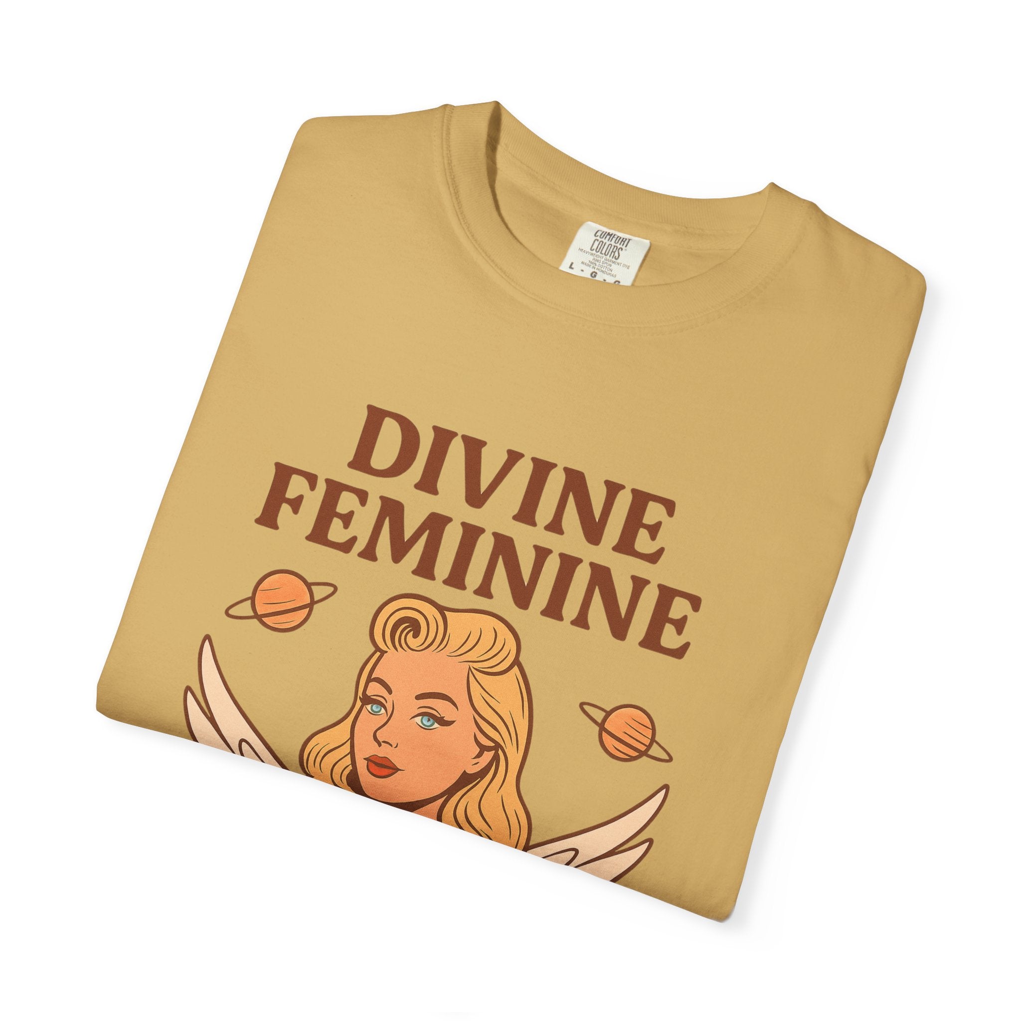 Divine Feminine Graphic T-Shirt – Vintage 50s Pin-Up Unisex Tee