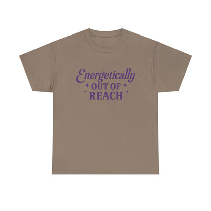 Energetically Out of Reach Unisex T-Shirt – Retro Vintage Graphic Tee, Spiritual Pin Up Shirt, Aesthetic Cosmic Vibes Top - Madame Soulière