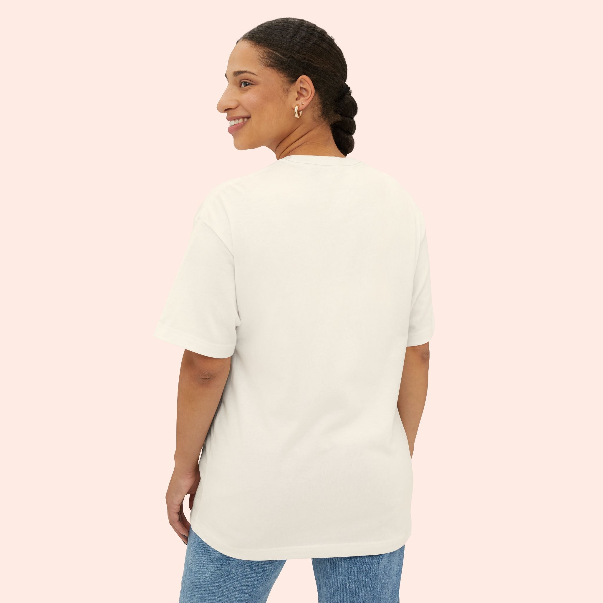 Desert Darling – Retro Pin-Up Graphic Long Boxy T-Shirt