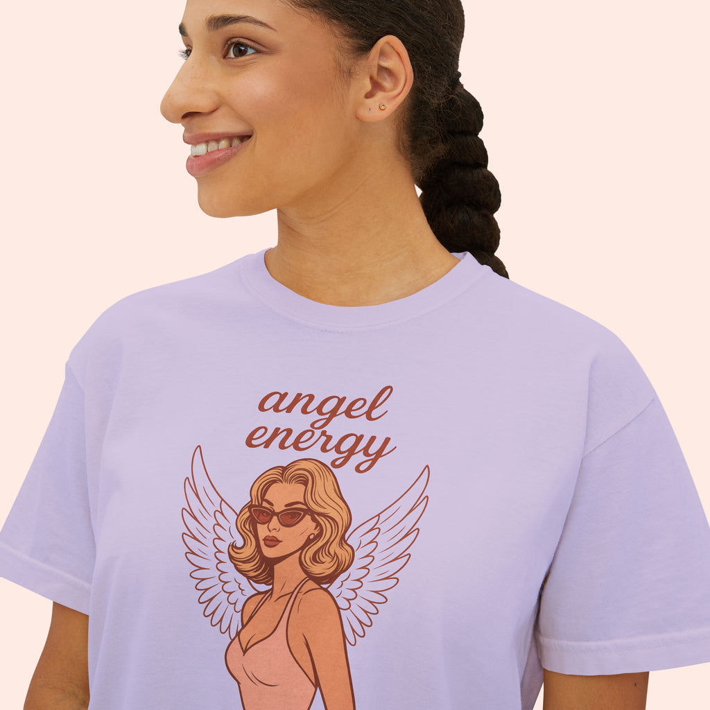 Angel Energy – Retro Pin-Up Vintage Boxy T-Shirt