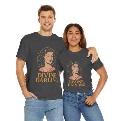Wearing 888 Like It’s Chanel – Divine Darling T-Shirt, Vintage Retro Unisex Tee, 50s Pin Up Spirit Shirt - Madame Soulière