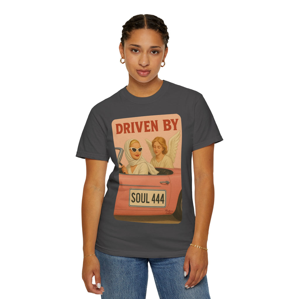 Driven by Soul 444 Graphic T-Shirt – Spiritual Retro Angel Number Unisex Tee