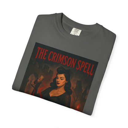 The Crimson Spell Halloween Unisex T-Shirt – Retro Witch Graphic Tee, Vintage Horror Spooky Top,  Scary Season Shirt - Madame Soulière