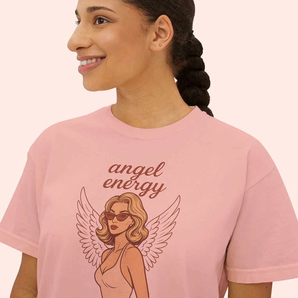 Angel Energy – Retro Pin-Up Vintage Boxy T-Shirt