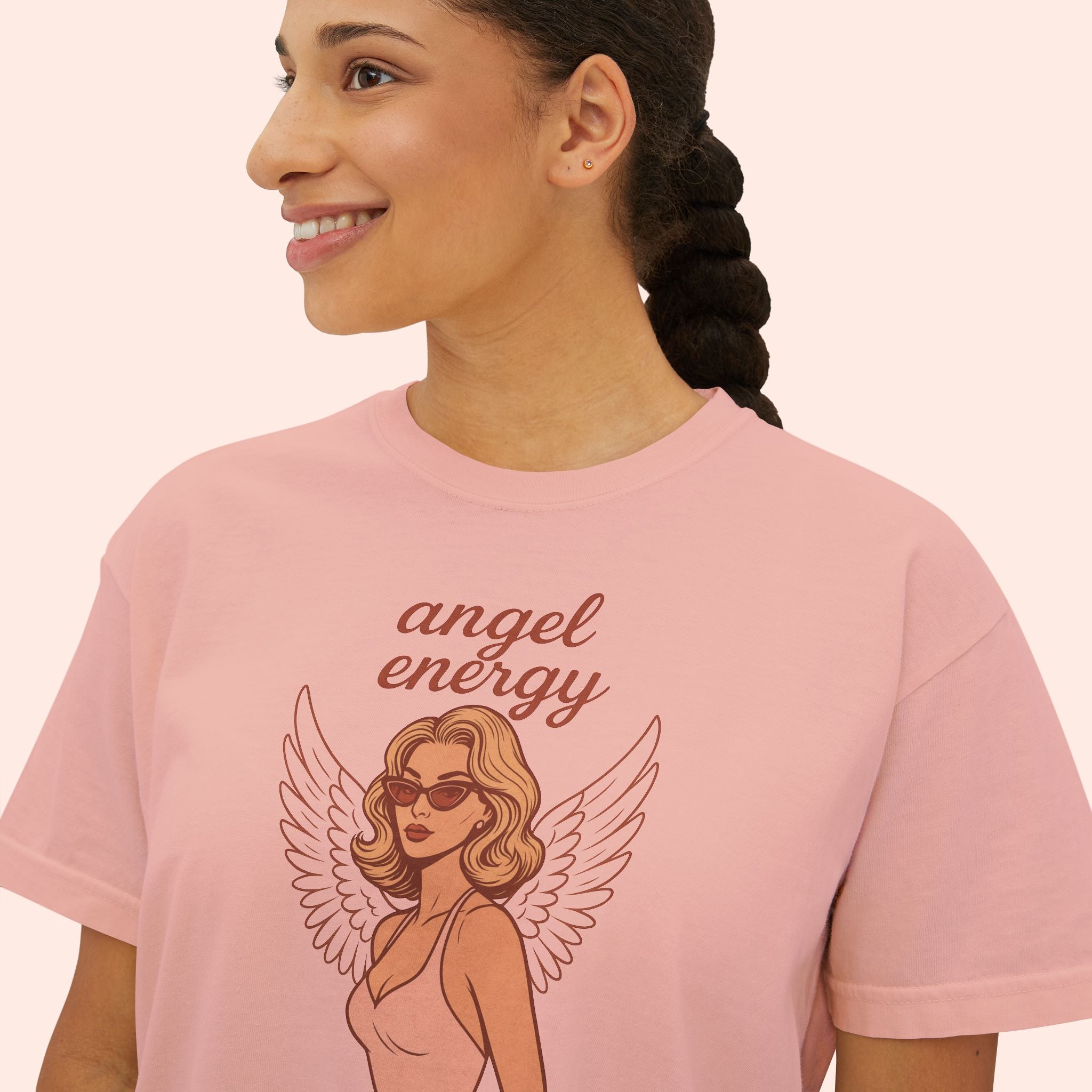 Angel Energy – Retro Pin-Up Vintage Boxy T-Shirt