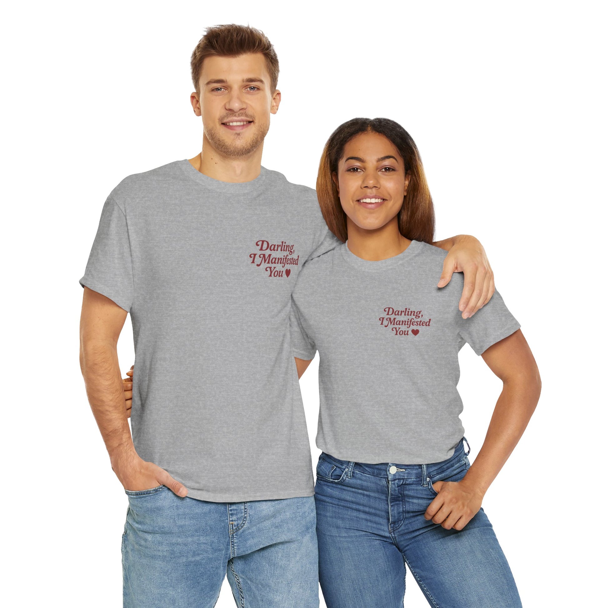 Darling, I Manifested You – Retro Mini Graphic Tee | Unisex Vintage Spiritual Shirt - Madame Soulière