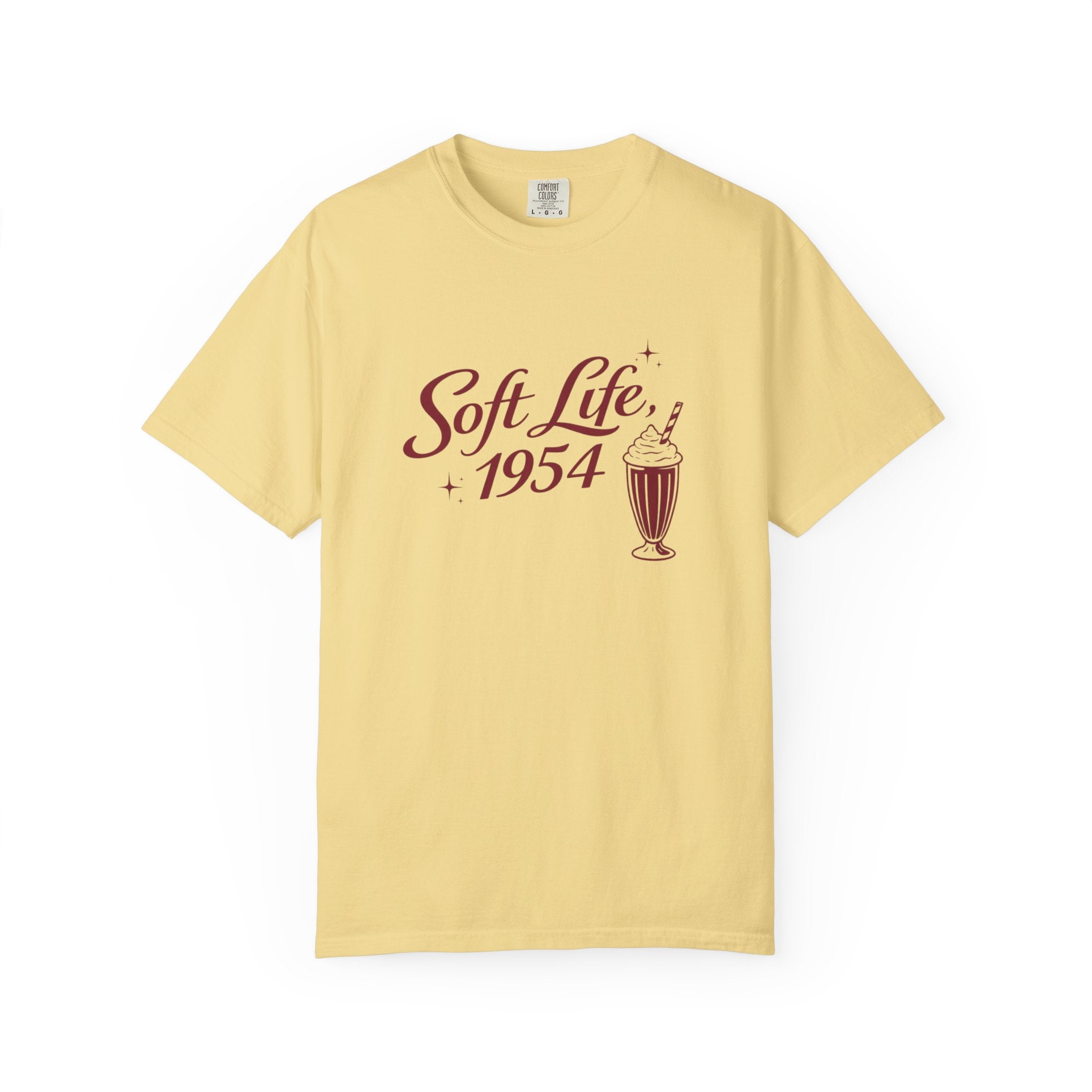 The Soft Life 1954 Graphic T-Shirt – Retro Diner Aesthetic Unisex Tee
