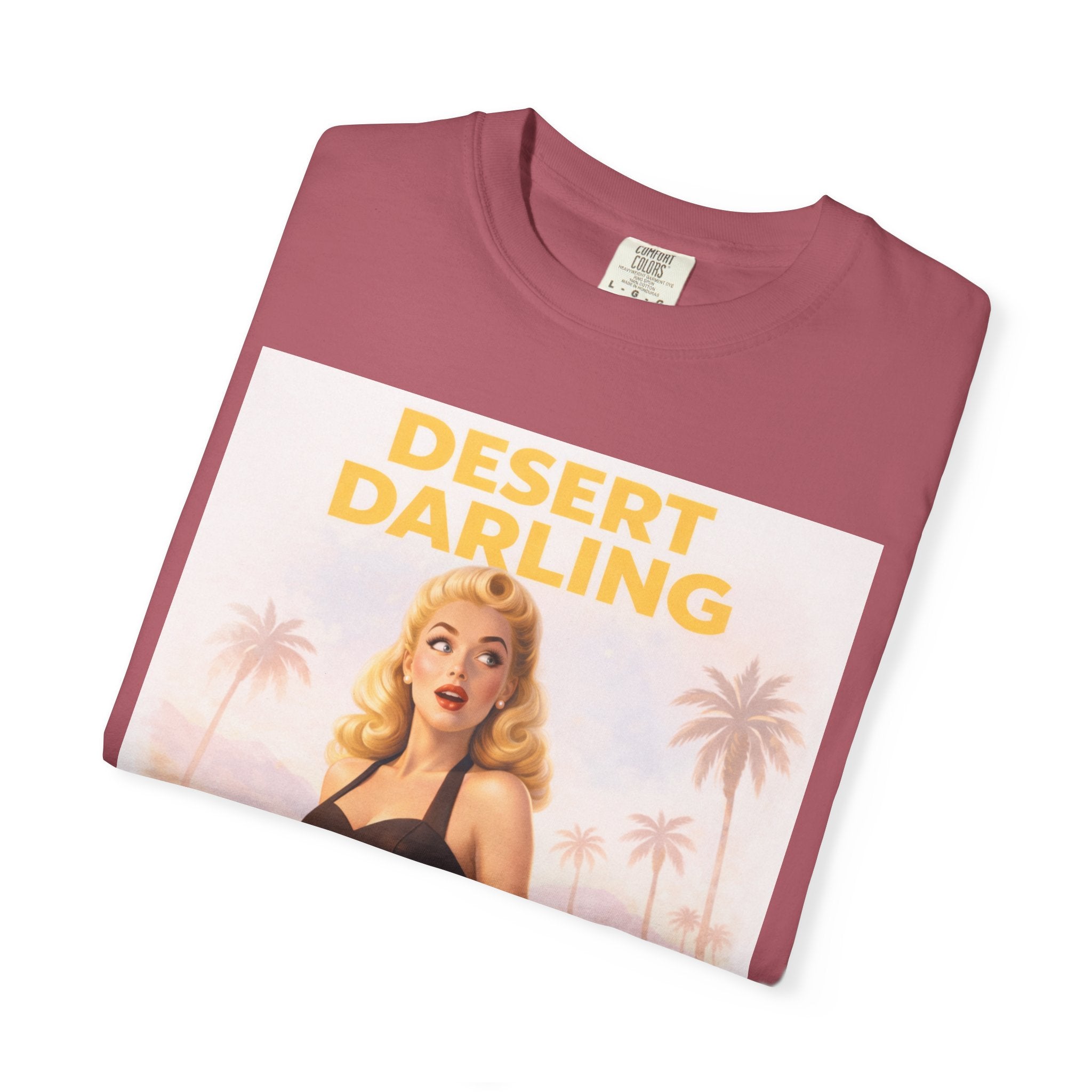 Desert Darling – Retro Pin-Up Graphic T-Shirt