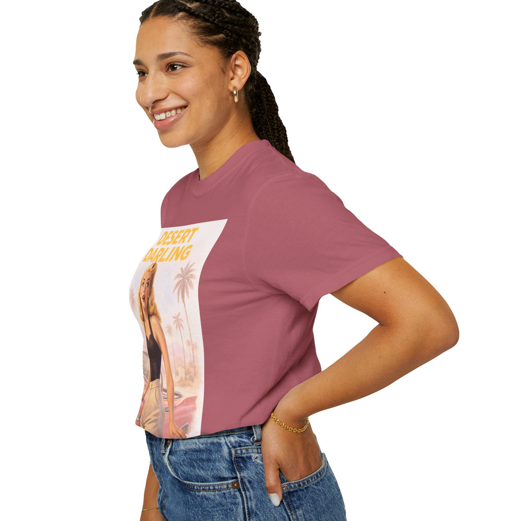 Desert Darling – Retro Pin-Up Graphic T-Shirt