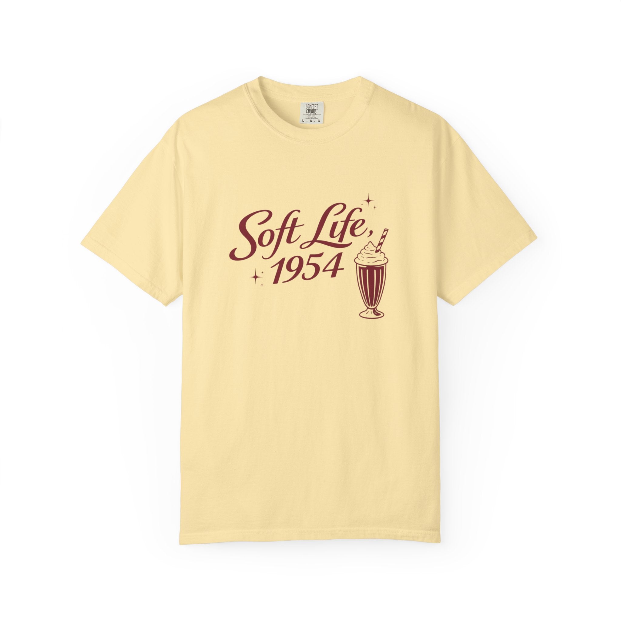 The Soft Life 1954 Graphic T-Shirt – Retro Diner Aesthetic Unisex Tee