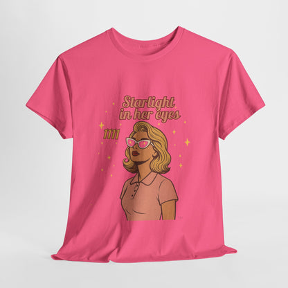 Starlight in Her Eyes – 1111 Angel Number Retro T-Shirt | Unisex Spiritual Vintage Tee - Madame Soulière