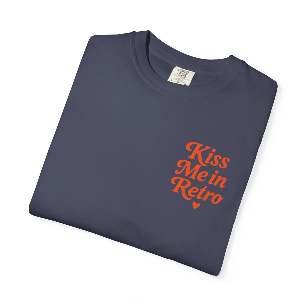 Kiss Me in Retro Graphic T-Shirt – Vintage Mini Motif Unisex Tee