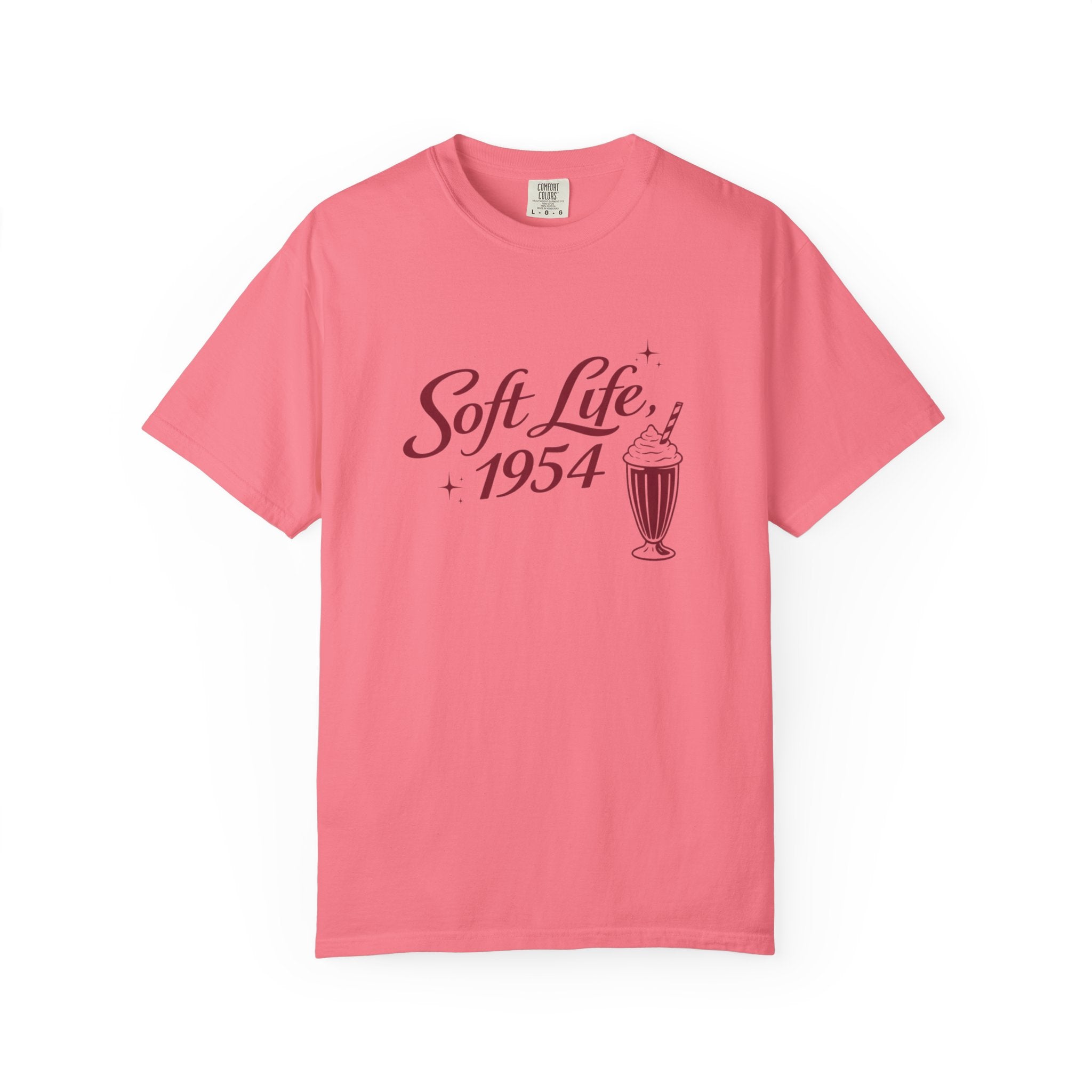The Soft Life 1954 Graphic T-Shirt – Retro Diner Aesthetic Unisex Tee