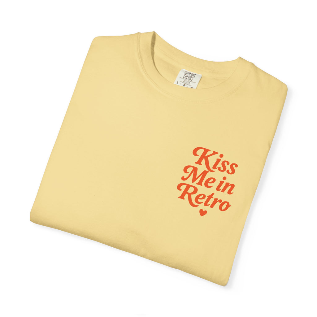 Kiss Me in Retro Graphic T-Shirt – Vintage Mini Motif Unisex Tee