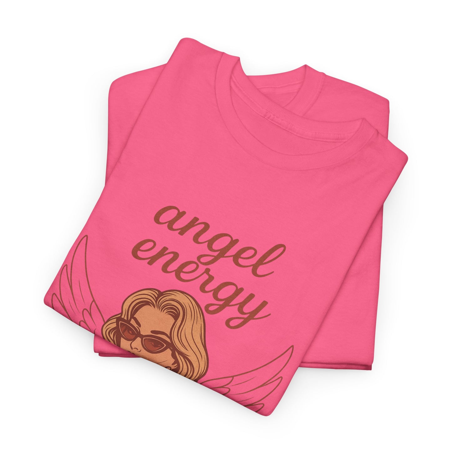 Angel Energy Unisex T-Shirt – Vintage Retro Graphic Tee, Spiritual Pin Up Shirt, Feminine Aesthetic Empowerment Top - Madame Soulière