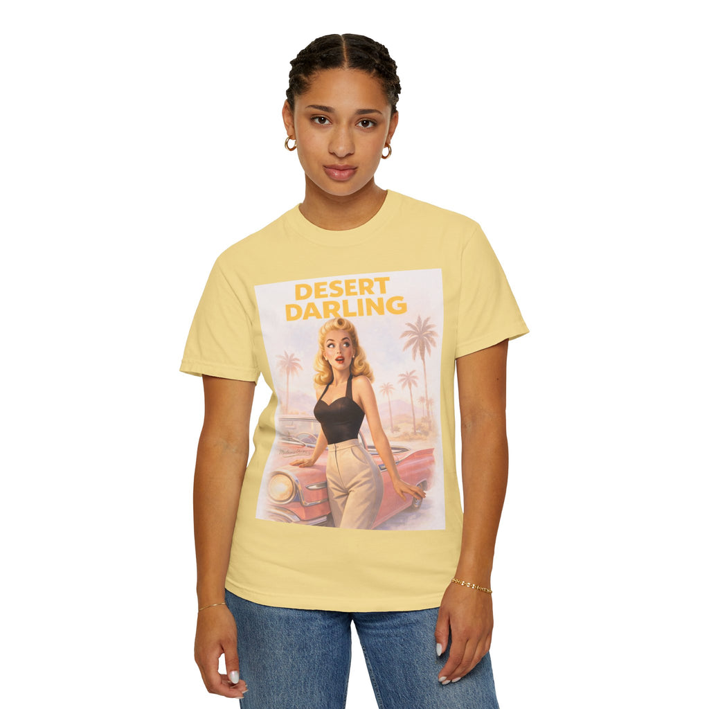 Desert Darling – Retro Pin-Up Graphic T-Shirt