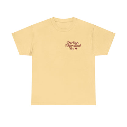 Darling, I Manifested You – Retro Mini Graphic Tee | Unisex Vintage Spiritual Shirt - Madame Soulière