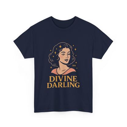 Wearing 888 Like It’s Chanel – Divine Darling T-Shirt, Vintage Retro Unisex Tee, 50s Pin Up Spirit Shirt - Madame Soulière