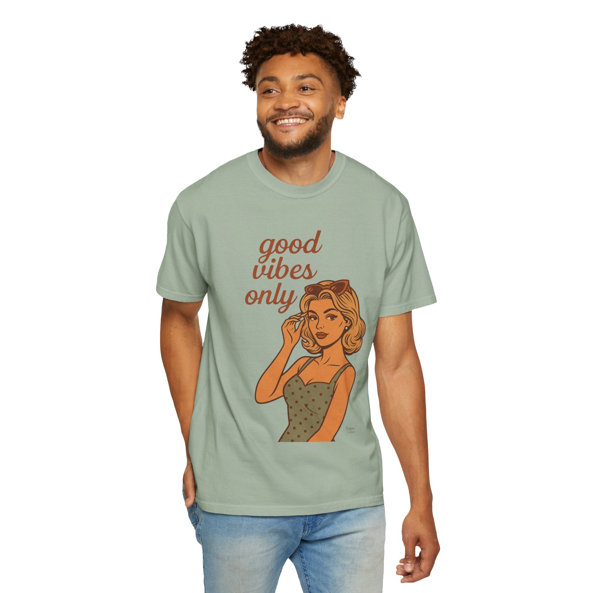 Good Vibes Only – Retro Pin-Up Vintage T-Shirt