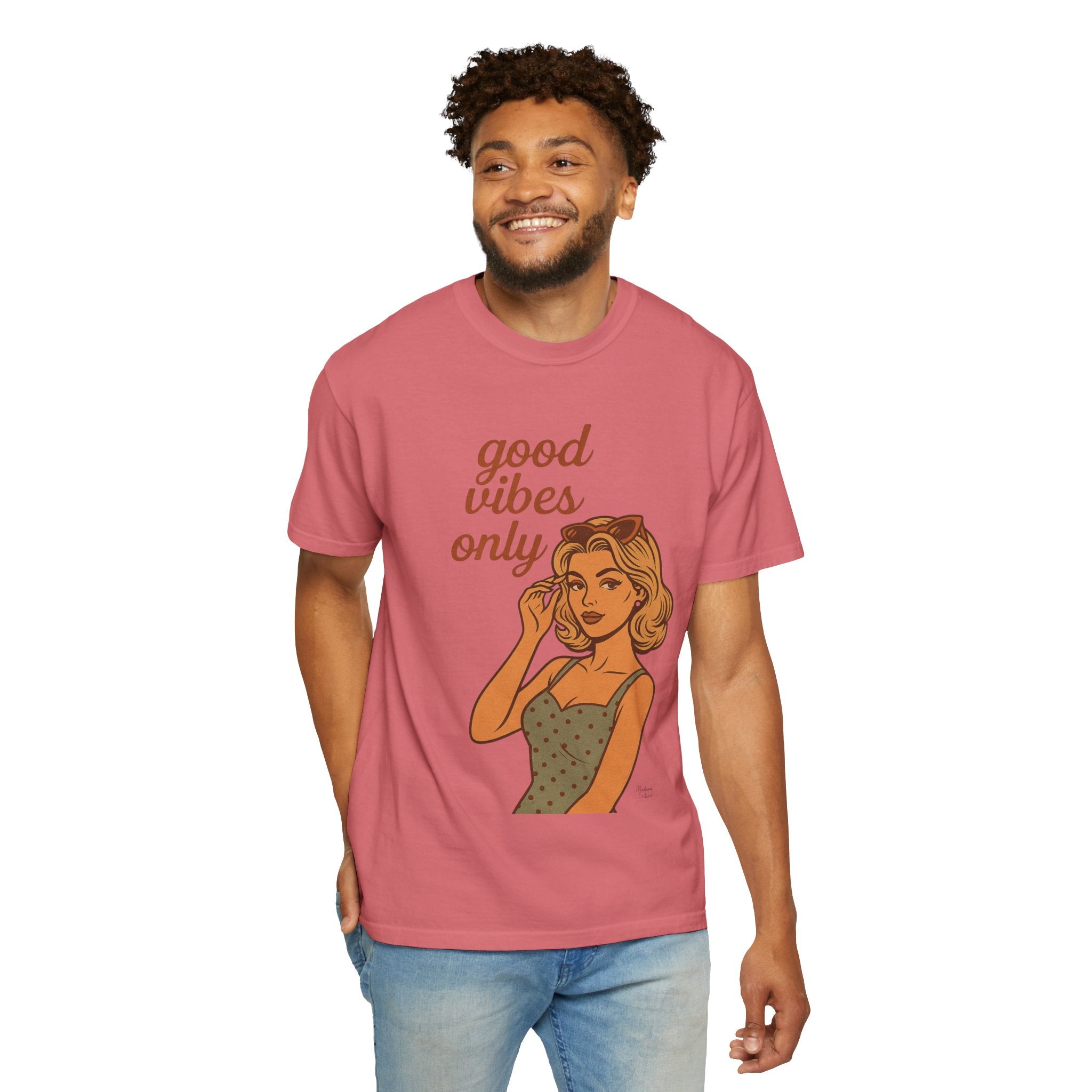 Good Vibes Only – Retro Pin-Up Vintage T-Shirt